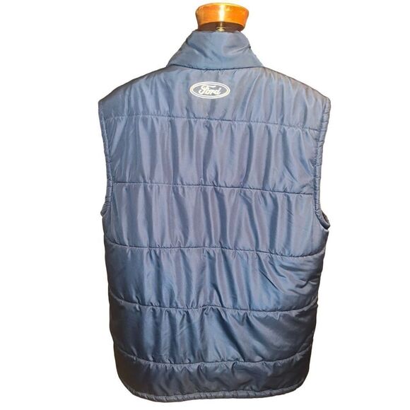 Minnesota Twins Vest Extra Large XL Blue Full Zip Puffer Logo Pockets Ford Mens - Picture 2 of 6
